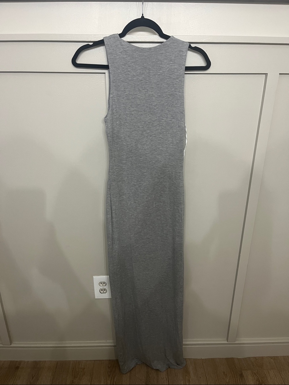 Sleek Sleeveless Gray Maxi Dress - Effortless Everyday Wear